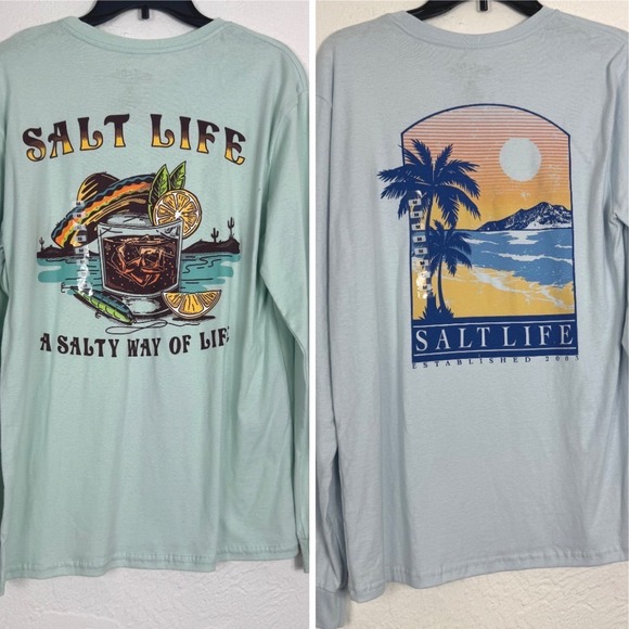 Salt Life Other - Bundle of 2 Salt Life Mens Long Sleeve Graphic T-Shirts Size Medium